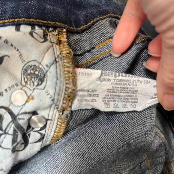 Rock & Republic skinny slim fit denim jeans Sz 28 - Picture 8 of 12